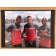 Signed photo of David De Gea and Phil Jones the Manchester United footballers. 